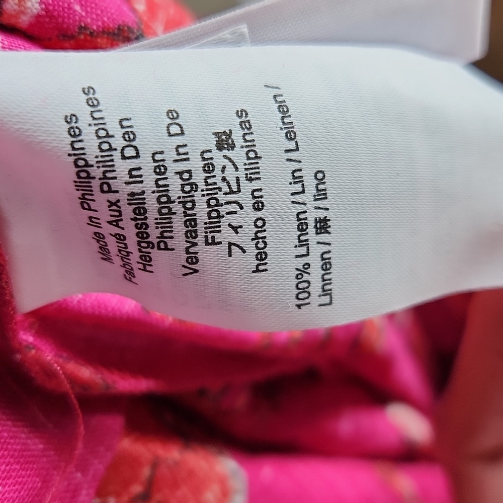 J Crew Womens Tie-waist Linen Pants in Ratti King Crab Print 12 - Picture 10 of 16